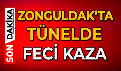 Zonguldak’ta tünelde feci kaza