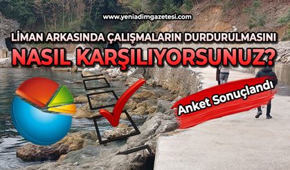 'Liman arkasında çalışmaların durdurulmasını nasıl karşılıyorsunuz?' anketi sonuçlandı