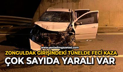 Zonguldak girişindeki tünelde feci kaza: Çok sayıda yaralı var