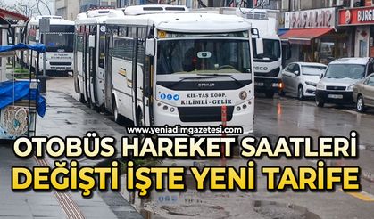 Otobüs hareket saatleri değişti: İşte yeni tarife