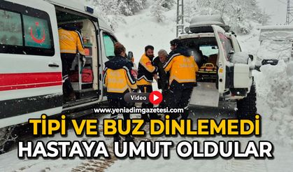 Tipi ve buz dinlemedi: Hastaya umut oldular