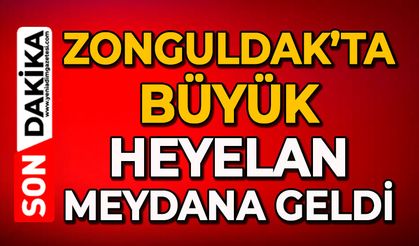 Zonguldak’ta büyük heyelan meydana geldi