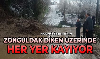 Zonguldak diken üstünde: Her yer kayıyor