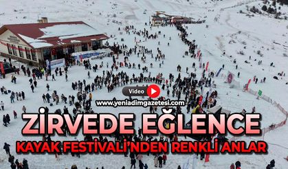 Zirvede eğlence: Kayak Festivali’nden renkli anlar