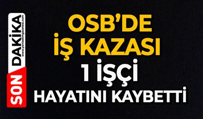 OSB’de iş kazası: 1 işçi hayatını kaybetti