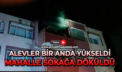 Alevler bir anda yükseldi: Mahalle sokağa döküldü