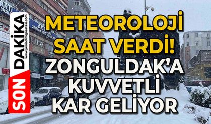 Meteoroloji saat verdi: Zonguldak’a şiddet kar yağışı geliyor