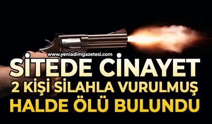 Sitede korkunç cinayet: 2 kişi silahla vurulmuş halde ölü bulundu
