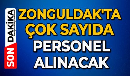 Zonguldak'ta çok sayıda personel alınacak