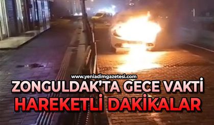 Zonguldak'ta gece vakti hareketli dakikalar yaşandı
