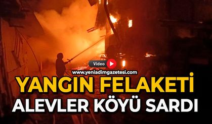 Yangın felaketi: Alevler köyü sardı