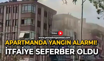 Apartmanda yangın alarmı: İtfaiye seferber oldu