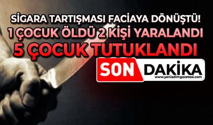 Sigara tartışması faciaya dönüştü: 1 çocuk öldü, 2 kişi yaralandı, 5 çocuk tutuklandı