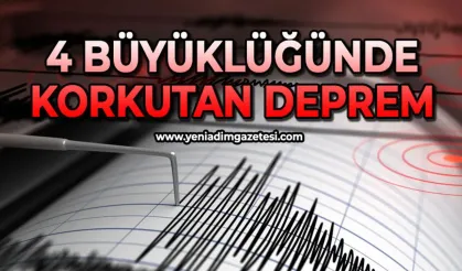AFAD duyurdu: 4 şiddetinde deprem