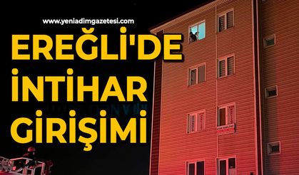 Ereğli'de intihar girişimi