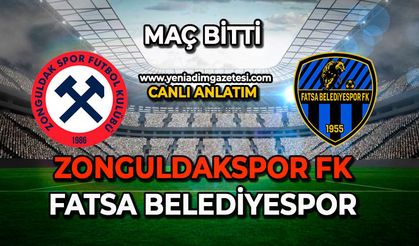 Zonguldakspor - Fatsa Belediyespor karşılaşması sona erdi