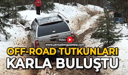 Off-Road tutkunları karla buluştu
