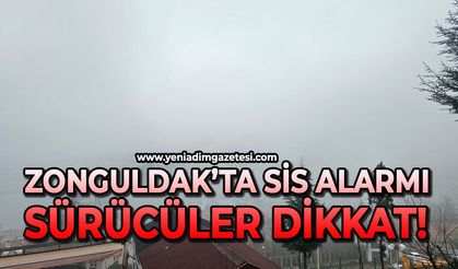 Zonguldak'ta sis alarmı: Sürücüler dikkat!