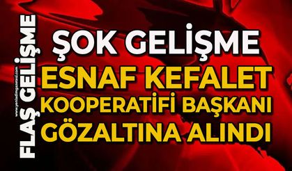 Esnaf ve Sanatkar Kredi ve Kefalet Kooperatifi Başkanı gözaltına alındı