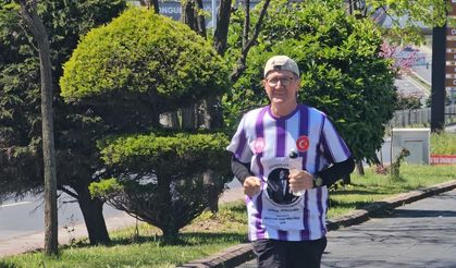 65 yaşındaki diş hekimi Fedai Kürtül, İstanbul'dan Samsun'a koşuyor