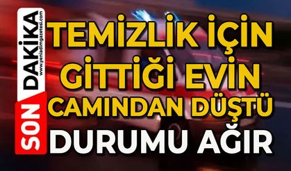 Cam silerken 5. kattan düşerek ağır yaralandı