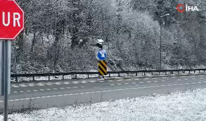 Bolu Dağı beyaza büründü