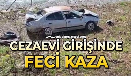 Cezaevi girişinde feci kaza