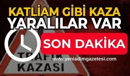 Otomobil hurdaya döndü: Yaralılar var