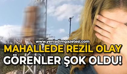 Mahallede ilginç olay: Görenler şok oldu