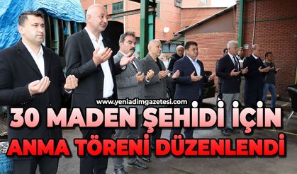 Karadon'da facianın 16. yıldönümünde, 30 maden şehidi törenle anıldı