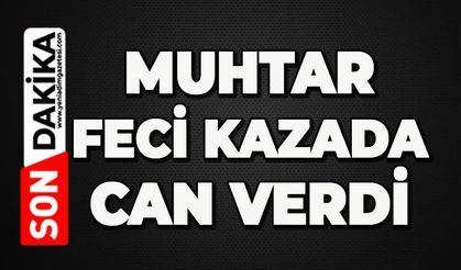 Acı haberi geldi: Muhtar feci kazada can verdi