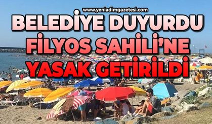 Filyos sahiline yasak getirildi
