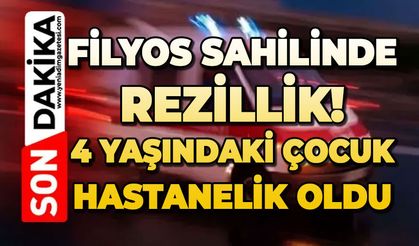 Filyos sahilinde rezillik: 4 yaşındaki çocuk hastanelik oldu