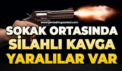Sokak ortasında silahlı kavga: Yaralılar var