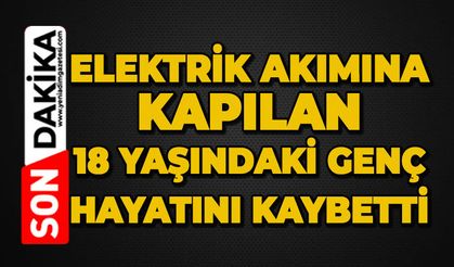 Elektrik akımına kapılan 18 yaşındaki genç hayatını kaybetti