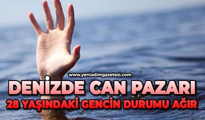 Denizde can pazarı: 28 yaşındaki gencin durumu ağır