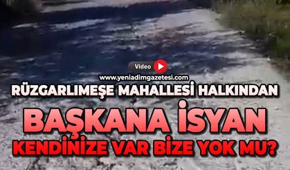Rüzgarlımeşe Mahallesi halkından başkana isyan: Kendinize var bize yok mu?