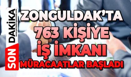 Zonguldak'ta 763 kişiye iş imkanı: Müracaatlar başladı