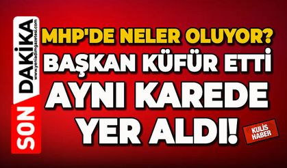 MHP'de neler oluyor: Başkan küfür etti aynı karede yer aldı!