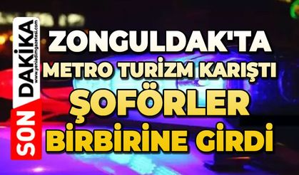 Zonguldak'ta Metro Turizm karıştı: Otobüs şoförleri birbirine girdi