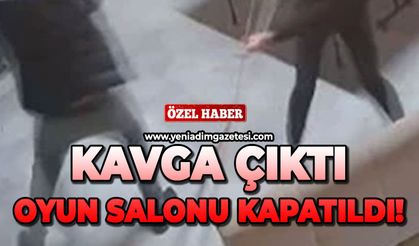 Kavga çıktı oyun salonu kapatıldı!