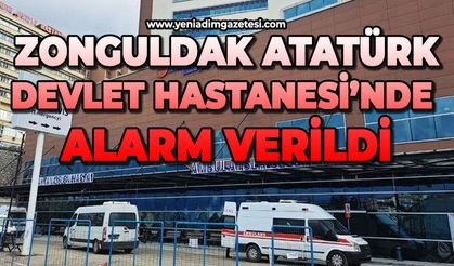 Zonguldak Atatürk Devlet Hastanesi’nde alarm verildi