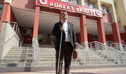 Görme engelli avukat Kocaeli Barosu başkanlığına aday oldu
