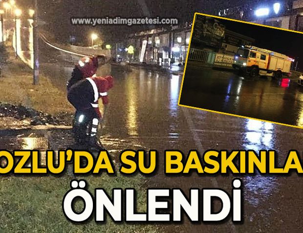 Kozlu’da su baskınları önlendi