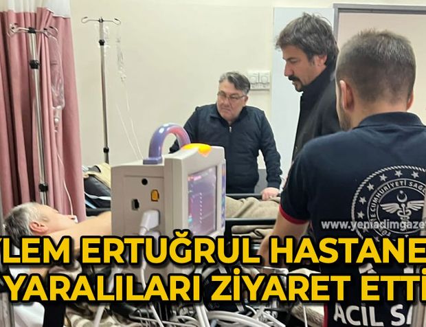 Eylem Ertuğrul hastanede yaralıları ziyaret etti