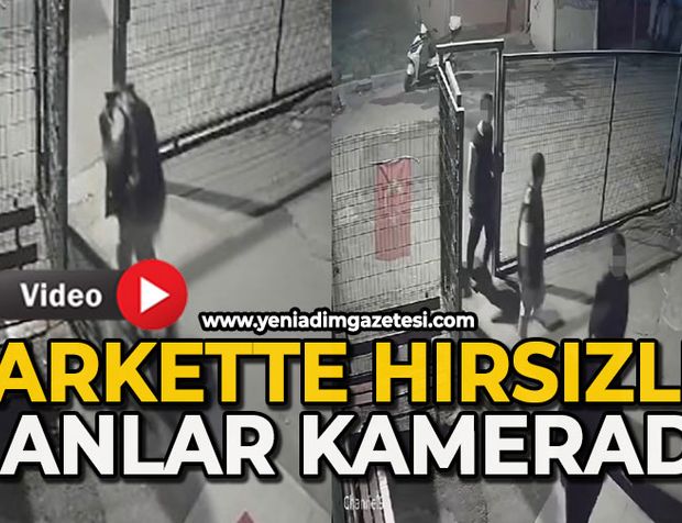 Markette hırsızlık: O anlar kamerada