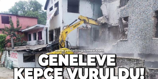 Zonguldak Genelevi'ne kepçe vuruldu!