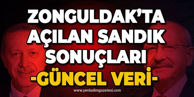 Zonguldak'ta açılan sandıklara göre oy dağılımı | GÜNCEL VERİ (18:50)