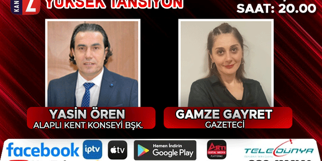Yüksek Tansiyon bu akşam KANAL Z ekranlarında...