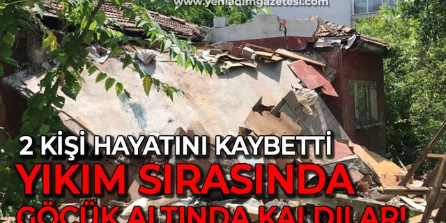 Kocaeli'de ev yıkımı esnasında göçükte kalan 2 kişi hayatını kaybetti!